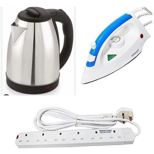 product_image_name-Generic- 2L Electric Kettle, Flat Iron, & Power King 6 Way - Silver-1