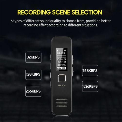 product_image_name-Generic-Digital Voice Recorder 128GB Recording Equipment-8