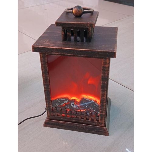 product_image_name-Generic-Decorative LED fireplace lantern with a realistic flame effect. -1