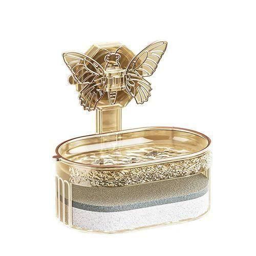 product_image_name-Generic-Decorative Butterfly Soap Dish and Sponge Storage Rack - Multicolor-4