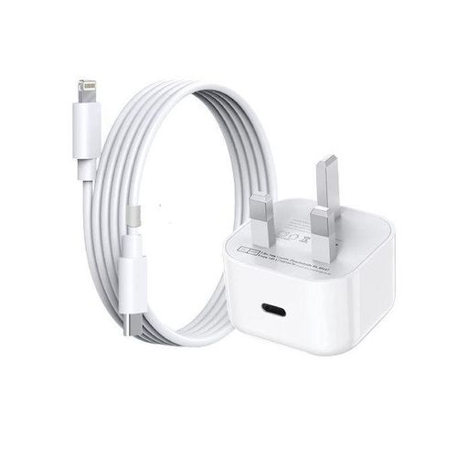 product_image_name-Generic-20W USB-C Fast Charging Power Adapter With Cable - White.-2