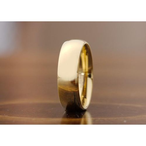 product_image_name-ring-Gold Courted Stainless Steel Engagement Promise Ring.  For Weddings -1