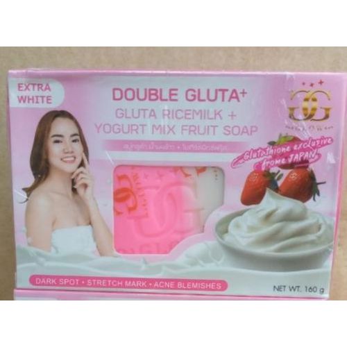 product_image_name-Double-Gluta RiceMilk + Yoghurt Mix  Fruit Soap Clears Stretch Marks ,Dark Spot ,  acne blemishes -1