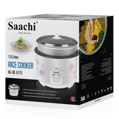 product_image_name-Saachi-1.8 Litre Rice Cooker With Steamer Pan -Multi-Colours.-6
