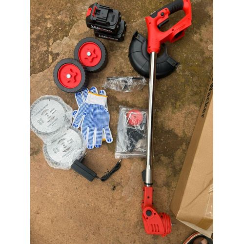 product_image_name-Generic-Battery Powered Grass Cutter (2 Batteries) - Multicolor -1