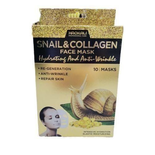 product_image_name-Generic-10Pcs Snail & Collagen Facial Mask Sheet Face Mask-1