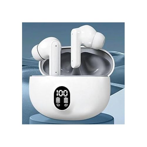 product_image_name-Generic-Wireless Bluetooth Earbuds with LED Display & Charging Case. Wireless Earpods-4