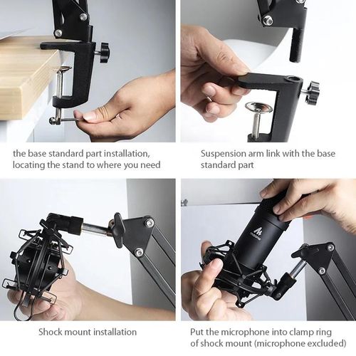 product_image_name-Generic-Flexible adjustable Microphone Stand Suspension Scissor Arm Stand-2