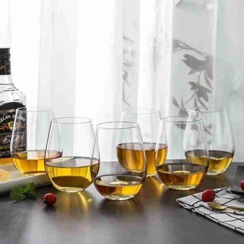 product_image_name-Generic-Set Of 6 Oval Drinking Glasses - Clear-2