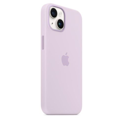 product_image_name-Apple-iPhone 14 Silicone Case with MagSafe Phone Case Phone Cover For iPhone 14 pale Purple -5