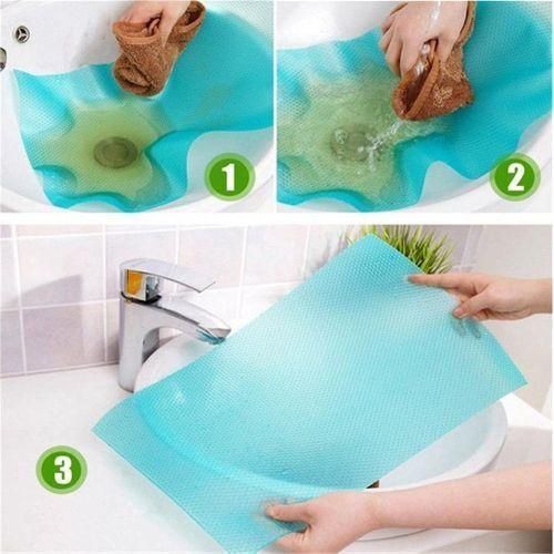 product_image_name-Generic-4 Piece Refrigerator Water Proof Liner Mats- Blue.-2