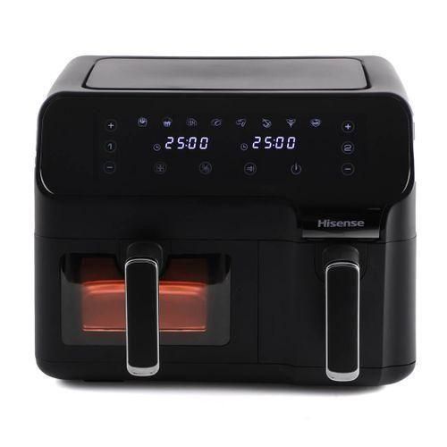 product_image_name-Hisense-8.6 Liters / 8.6L Dual Airfryer / Air Fryer - Black -1