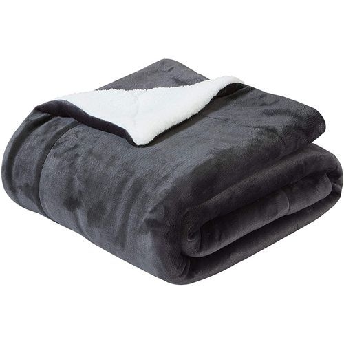 Shop Fleece Blanket Dark Grey Jumia Uganda