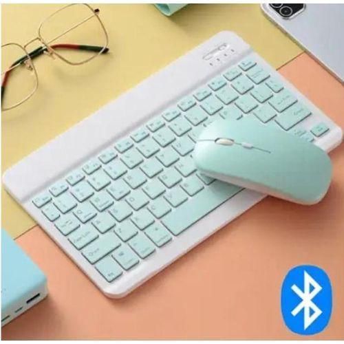 product_image_name-Generic-Wireless Bluetooth Keyboard And Mouse Set Rechargeable  - White-2