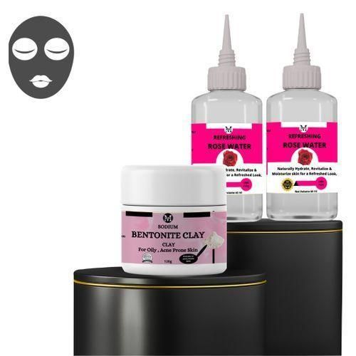 product_image_name-Mekis-Kaolin Clay + Rose Water Combo–Absorb Excess Oil,Sensitive Skin-2