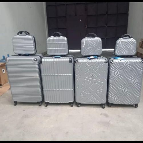 product_image_name-Generic-2-Piece Luggage Set With Spinner Wheels (BeautyCrate plus Carry-On), His N Hers Luggage With Spinner Wheels Suitcases Trolley Bags- Multicolor-2