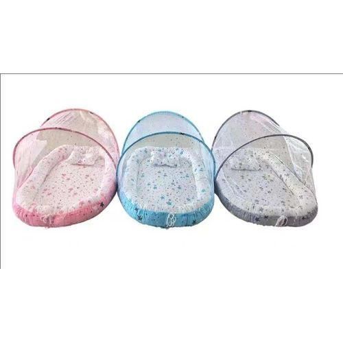 product_image_name-Generic-Baby Crib Newborn Baby Bed Mosquito Net Proof Folding Bed Convenient Outdoor Travel Bed With One Pillow-1