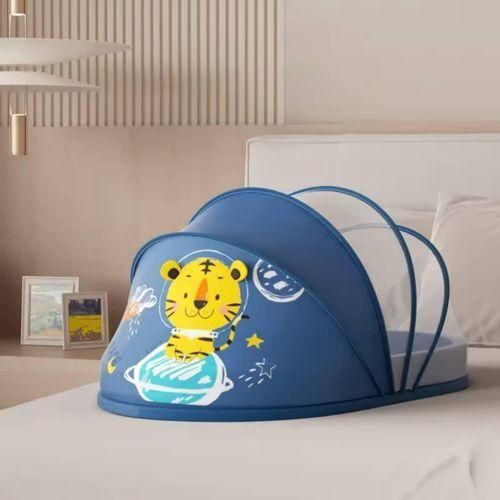 product_image_name-Generic-Baby Crib Newborn Baby Bed Mosquito Net Proof Folding Bed Convenient Outdoor Travel Bed With One Pillow-4