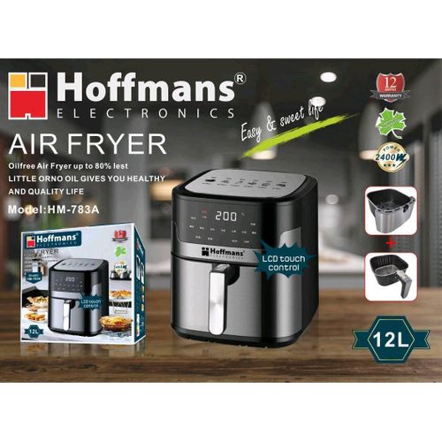 product_image_name-Hoffmans-Digital Air Fryer 2400 Watt Model,12 Ltr - Black-1