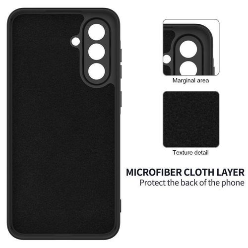 product_image_name-Samsung-Galaxy A17 Luxury Soft Rubber Liquid Silicone Skin Touch Feel Cover Case Black-3