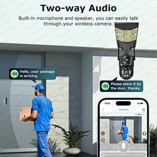 product_image_name-Generic-Outdoor 100000 Lithium 1200W Solar Garden Light Led 4K 8MP Dual Lens CCTV IP PTZ Cameras 4G WiFi CMOS Sensor Solar Street Light-4