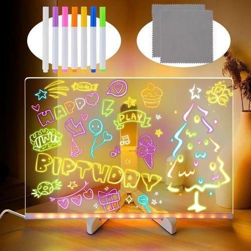 product_image_name-Generic-DIY 3D Acrylic Writing Pad with Pen Message Board-1