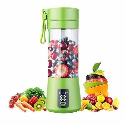 product_image_name-Generic- Rechargeable Portable Electric Juice Blender - Green-1
