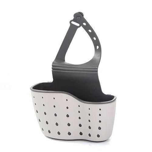 product_image_name-Generic-Kitchen Sink Hanging Soap Dish,Sponge Drainer Storage Basket Holder,Cream.-1