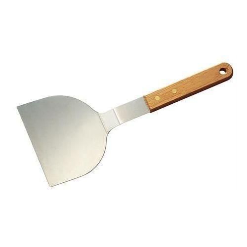 product_image_name-Generic-Professional Stainless Steel Wide Turner with Wooden Handle-2
