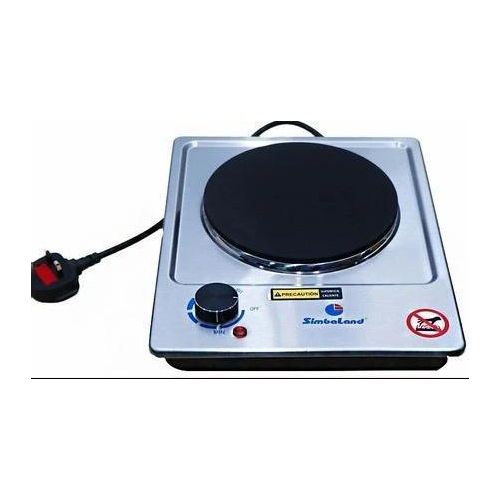 product_image_name-Simbaland-Single Hot plate ,Stainless Steel ,1 year Warranty _ Grey-1