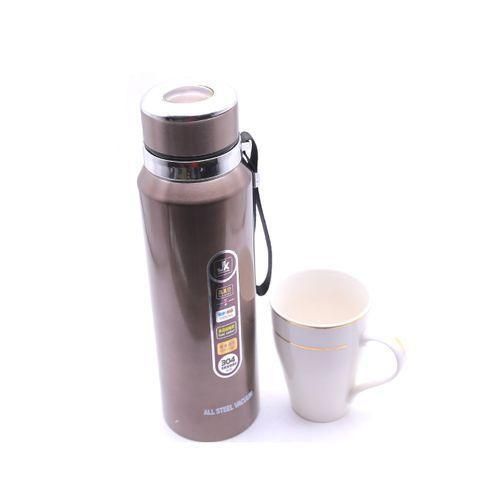 product_image_name-Jk Imaging-1100ml Portable Stainless Steel Vacuum Tea Thermos Flask, Brown. -2