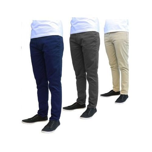 Shop 3 Pack Of Men's Khaki Trousers - Grey,Navy blue & Brown | Jumia Uganda