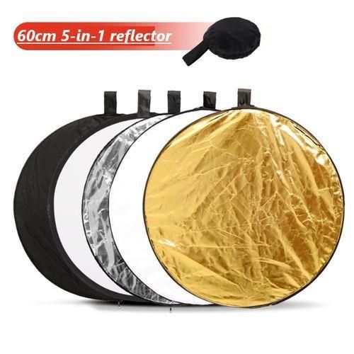 product_image_name-Generic-60CM 5-in-1 Portable Foldable Round Photography Reflector-1