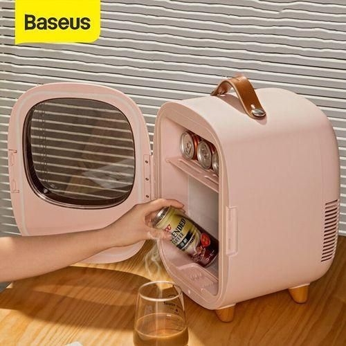 product_image_name-Generic-Zero Space Portable Car Mini Refrigerator (8L Winter Heat Preservation And Cooling In Summer)- White.-7