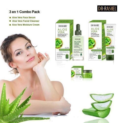 product_image_name-Dr. Rashel-3 IN1 Aloe Vera Set :Facial Cleanser, Face Serum & Cream-1