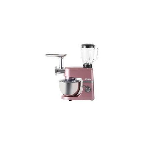 product_image_name-Boma-6Litre 5 IN 1 Stand Mixer 16000W Tilt-Head Multifunctional Electric Mixer with Stainless Steel Bowl, Beater, Hook, Whisk, Meat Grinder, Juice Blender with  Glass Jar Dishwasher Safe - Multicolor-2