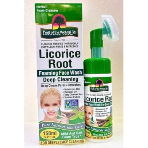 product_image_name-Fruit Of The Wokali-Herbal Foam Cleanser Licorice Root Deep Foaming Face Wash for Deep Cleaning-150ml-1