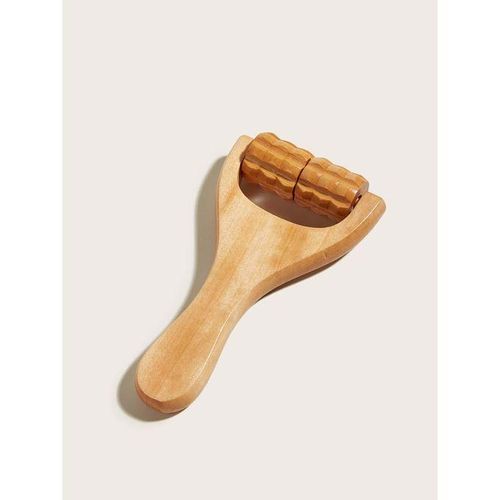 product_image_name-Generic-Lightweight Wooden 1pc Gua Sha And Face Roller, Multi-Functional Facial Massager, Soft Tissue-3