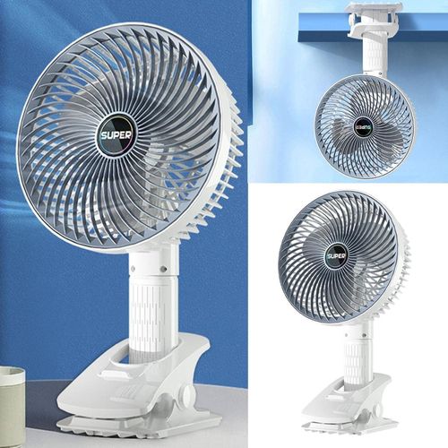 product_image_name-Generic-Portable Mini Desk Fan - Clip on USB Rechargeable Hand Fan with 3 Adjustable Speeds 360 Degree Rotation 2000mAh Battery, Lightweight Design, Low Noise, and Easy Portability for Indoor and Outdoor Office Use- Multicolor-7