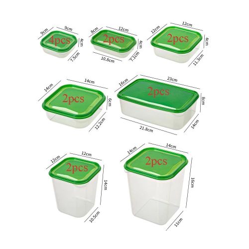 product_image_name-VIC-17Pcs/Set Preservation Box Plastic Lunch Box Refrigerator Packsaging Microwave-7
