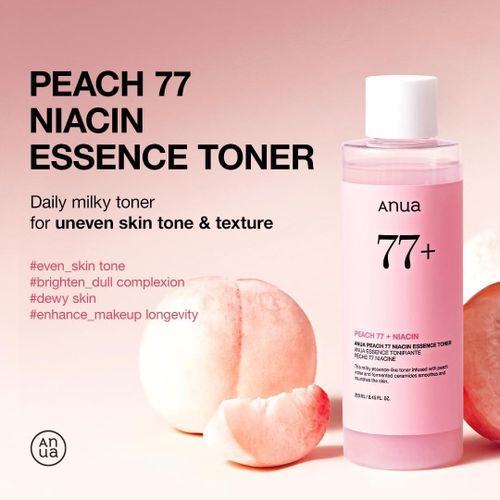 product_image_name-Anua-Peach 77 Niacin Essence Toner 250ml / Brightening Toner For Face, Niacinamide, Panthenol, Ceramides, Facial Toner For Glass Skin, Korean Skin Care (8.45 Fl.oz.)-3
