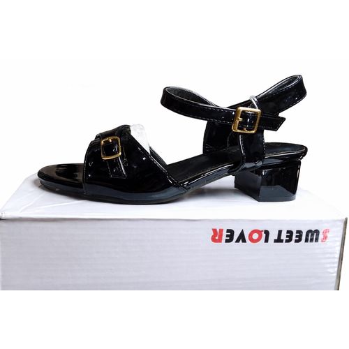 product_image_name-Generic-Glossy black block-heel sandals-2
