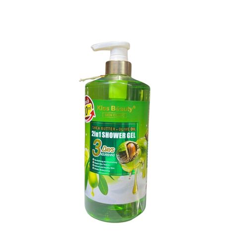 product_image_name-Generic-Kiss Beauty Shea Butter + Olive Oil 2-in-1 Shower Gel-1