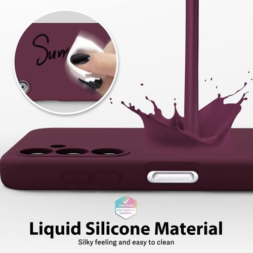 product_image_name-Generic-Samsung Galaxy A25 Silicone Case - Maroon-3