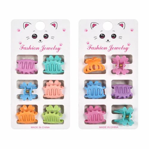 product_image_name-Generic-Mini Hair Claw Clips Set (6 Pieces) Colorful Small Hair Clips for Women & Girls Strong Grip Cute Fashion Hair Accessories-1