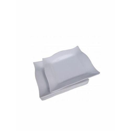 product_image_name-Generic-Melamine Square Plates 6pcs  White-1