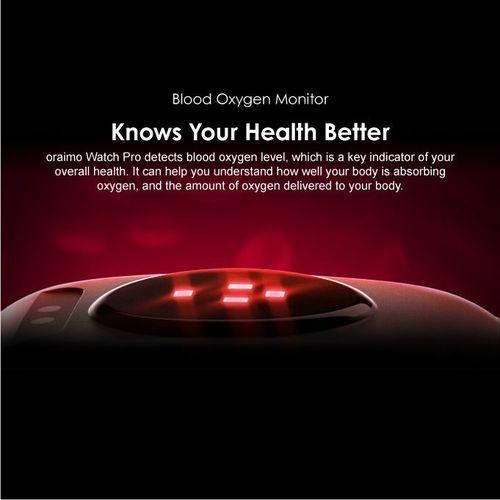 product_image_name-Oraimo-Smart Watch Pro OSW-16Pro Silver Edition Curved Display Waterproof- Silver-5