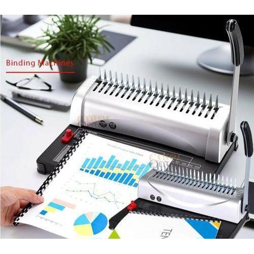 product_image_name-Genuine-Deli 3870 heavy duty office comb binding machine 12 sheets punching capacity 350 sheets binding capacity -3