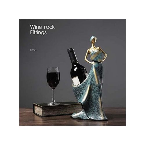 product_image_name-Generic-Blue Wine Rack & Whisky Bottle Holder Shelf Decoration-2