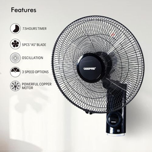 product_image_name-Geepas-Wall Mount Fan -16 Inches - Multi-3